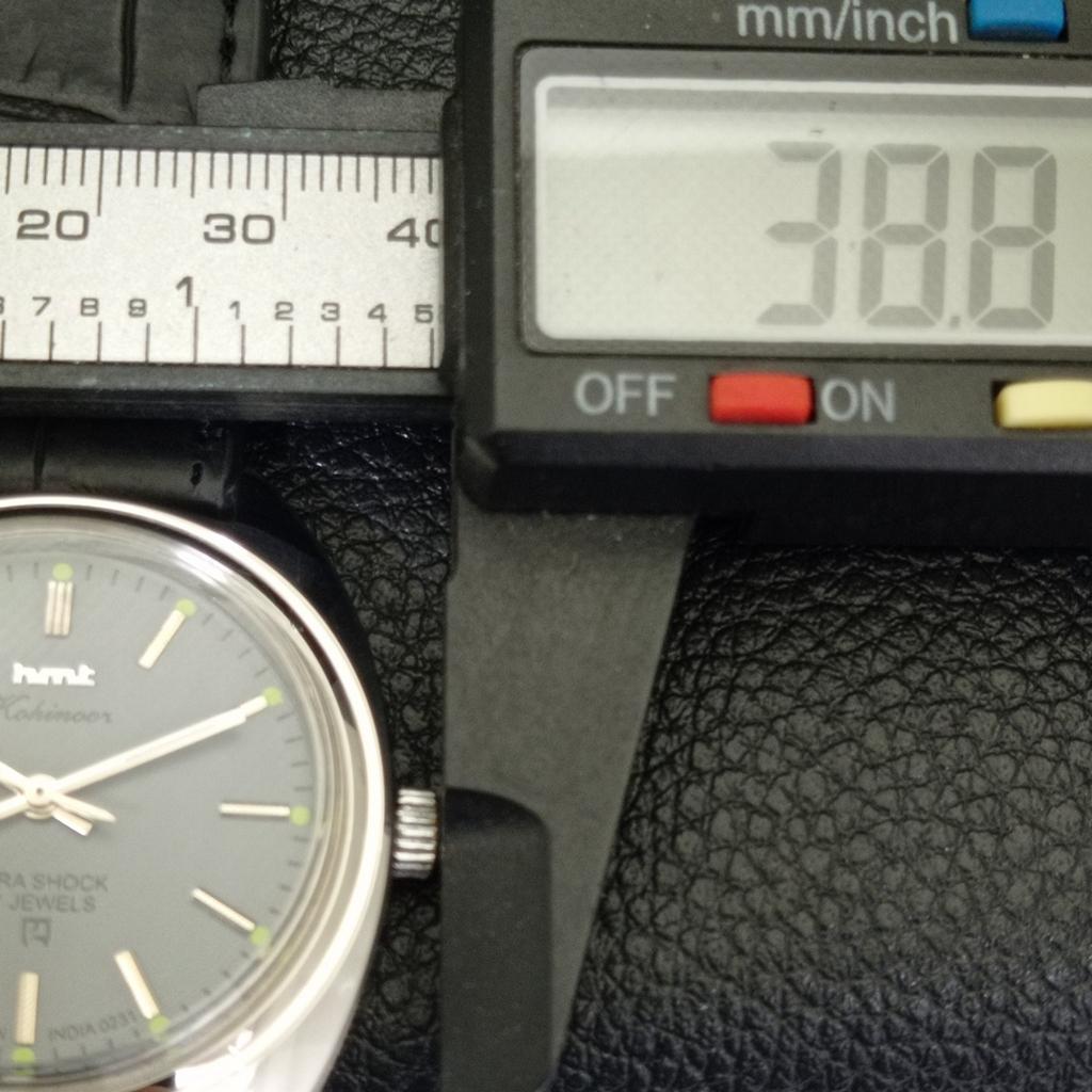 INDIAN VINTAGE HMT KOHINOOR HAND-WINDING MENS GREY COLOR DIAL WATCH A440921-4 HT-a440921