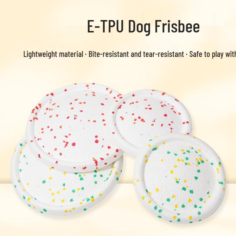 Haustierspielzeug ETPU Popcorn Flugscheibe, Bissfest & Leicht zu Reinigen für Hunde-Unterhaltung im Freien