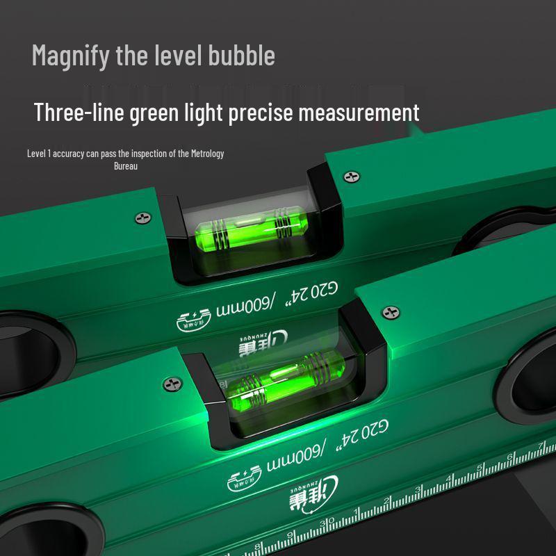 High-Precision Magnetic Aluminum Spirit Level Tool for Accurate Measuring and Balance.