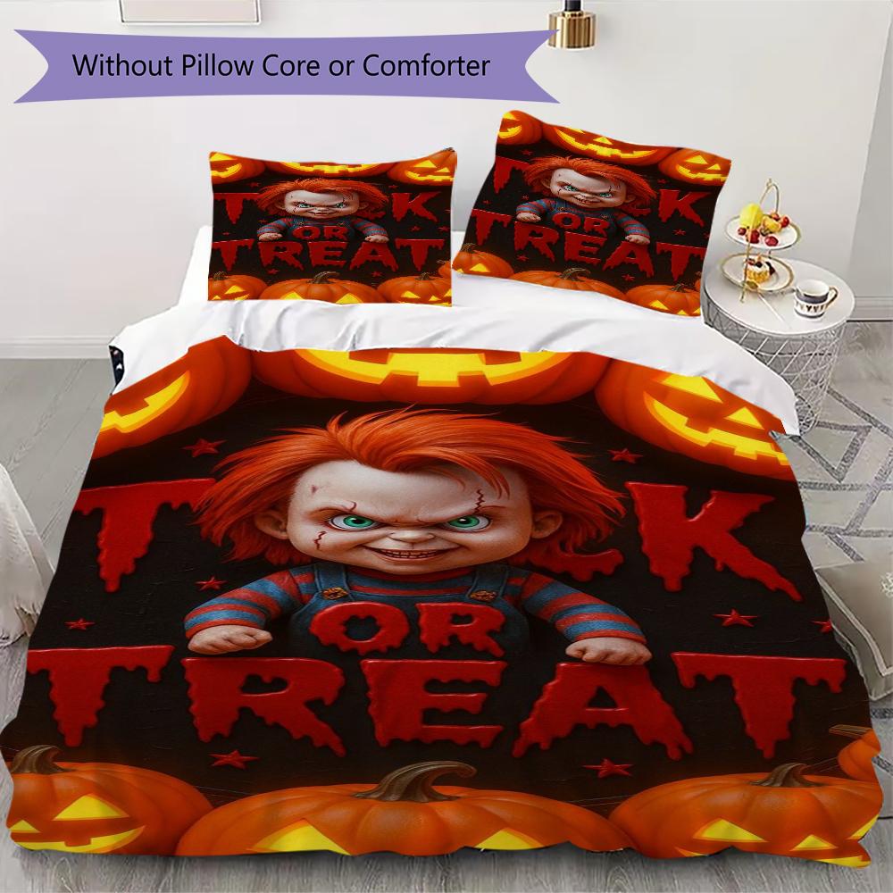 Child'S Play Horror Theme Bedding Without Core 1 Duvet Cover 2 Pillowcase Without Core Soft And Comfortable Christmas Birthday Gift