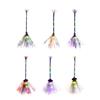 Halloween Lighted Witch Broom Costume Accessory 65cm Long Decorative Home Decor