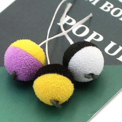 12/15 vnt. Karpių žvejybos Boilies jaukas Twin Color Foam Up Boilies Method Feeder Fishing Hookbait Carp Hair Zig Rig