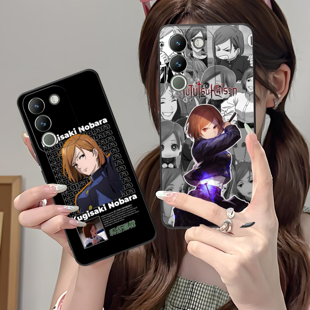 Jujutsu Kaisen Nobara Mobile Phone Case for VIVO V60 V50 V40 V30 V29 V27 V25 V23 Pro Lite 5G Colorful Printing Cover Smartphone