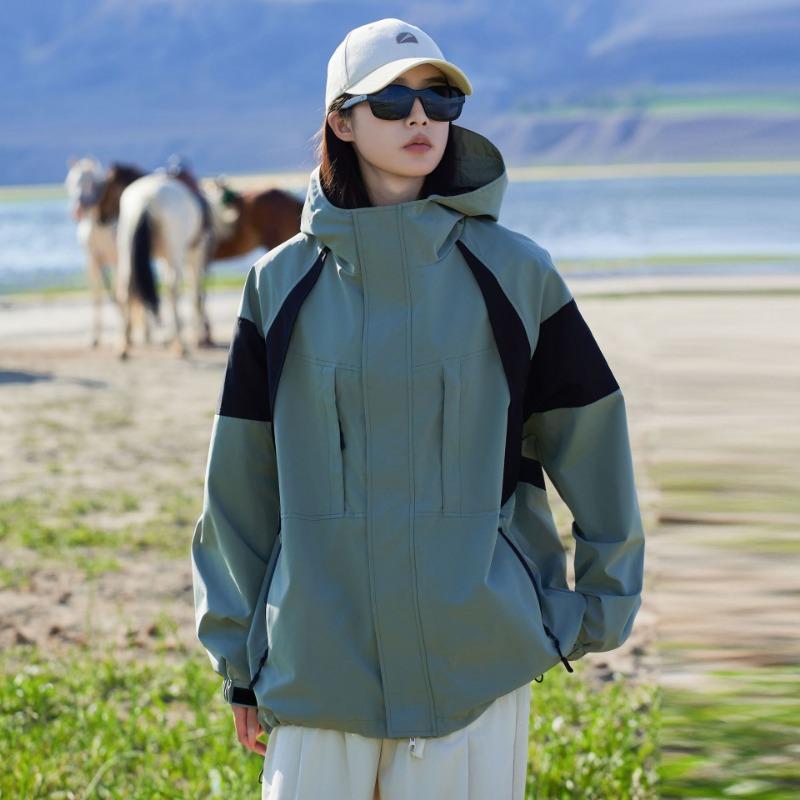 

Outdoor jacket men s and women s windproof thickened padded jacket mountaineering padded jacket couple down padded jacket tide XXL синий