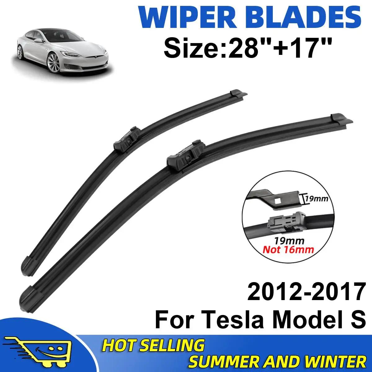 

Комплект из 2 шт. щеток стеклоочистителя для Tesla Model S 2012-2017, передние щетки для лобового стекла, аксессуары для ветрового стекла и окон