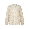 Spring Women's Casual Elegant Lace Print Blouse Polyester Spandex Floral Print Long Sleeve Round Neck Regular Sleeve Shirt