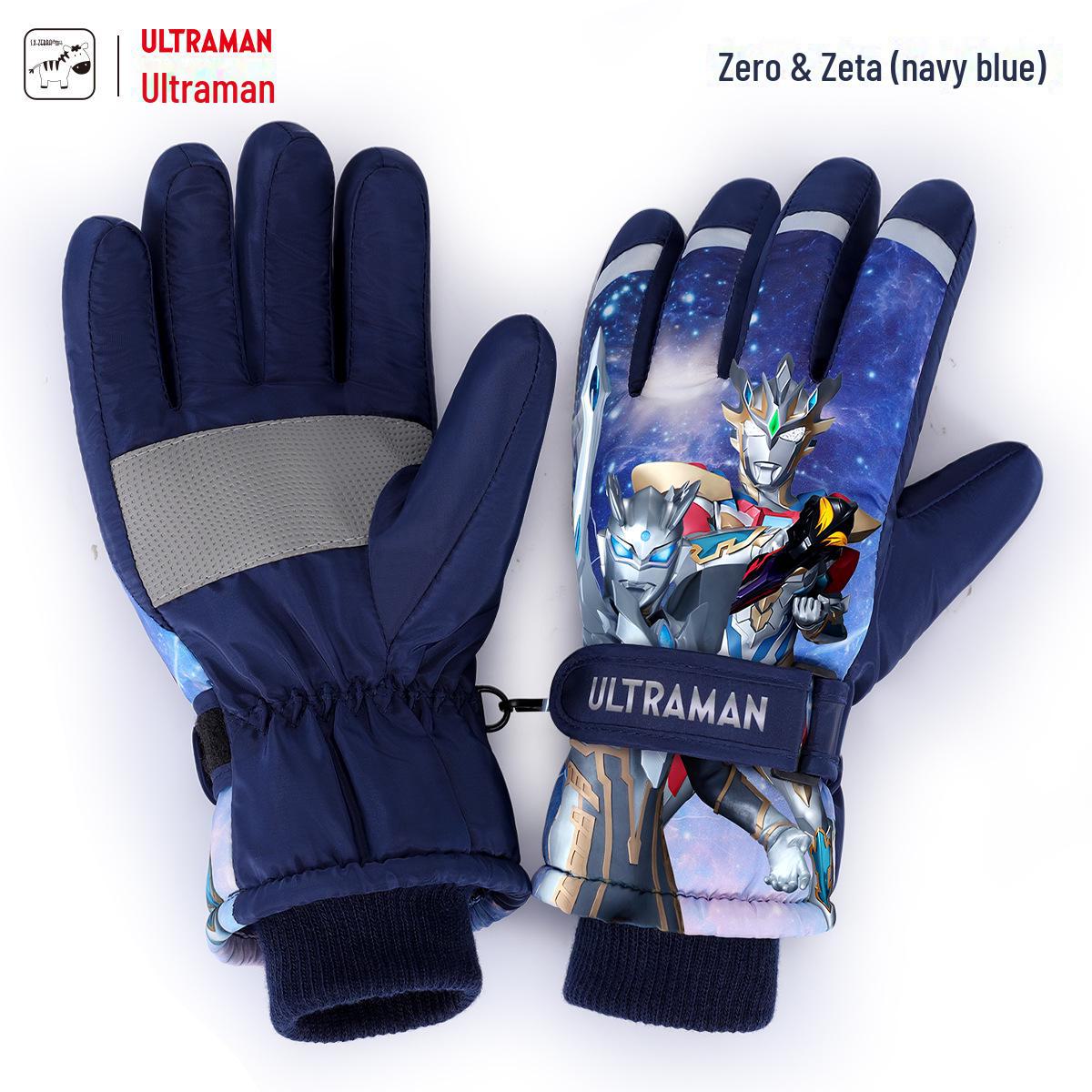 

Водонепроницаемые зимние перчатки для детей - Лыжи, Велоспорт, Игры в снегу, Теплая вельветовая подкладка One Size