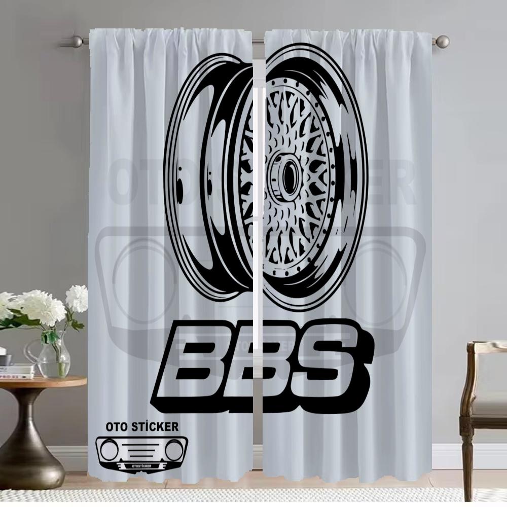 

Set Of 2 Bbs Curtains Living Room Curtain Partition Shades Tulle Bedroom Halloween Decoration Kitchen Darkening Made Polyester Area Window Treatment W100*H130(CM)-Rod Pocket&2PCS