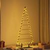 Metal Christmas Tree with Stand Black 150 cm Steel