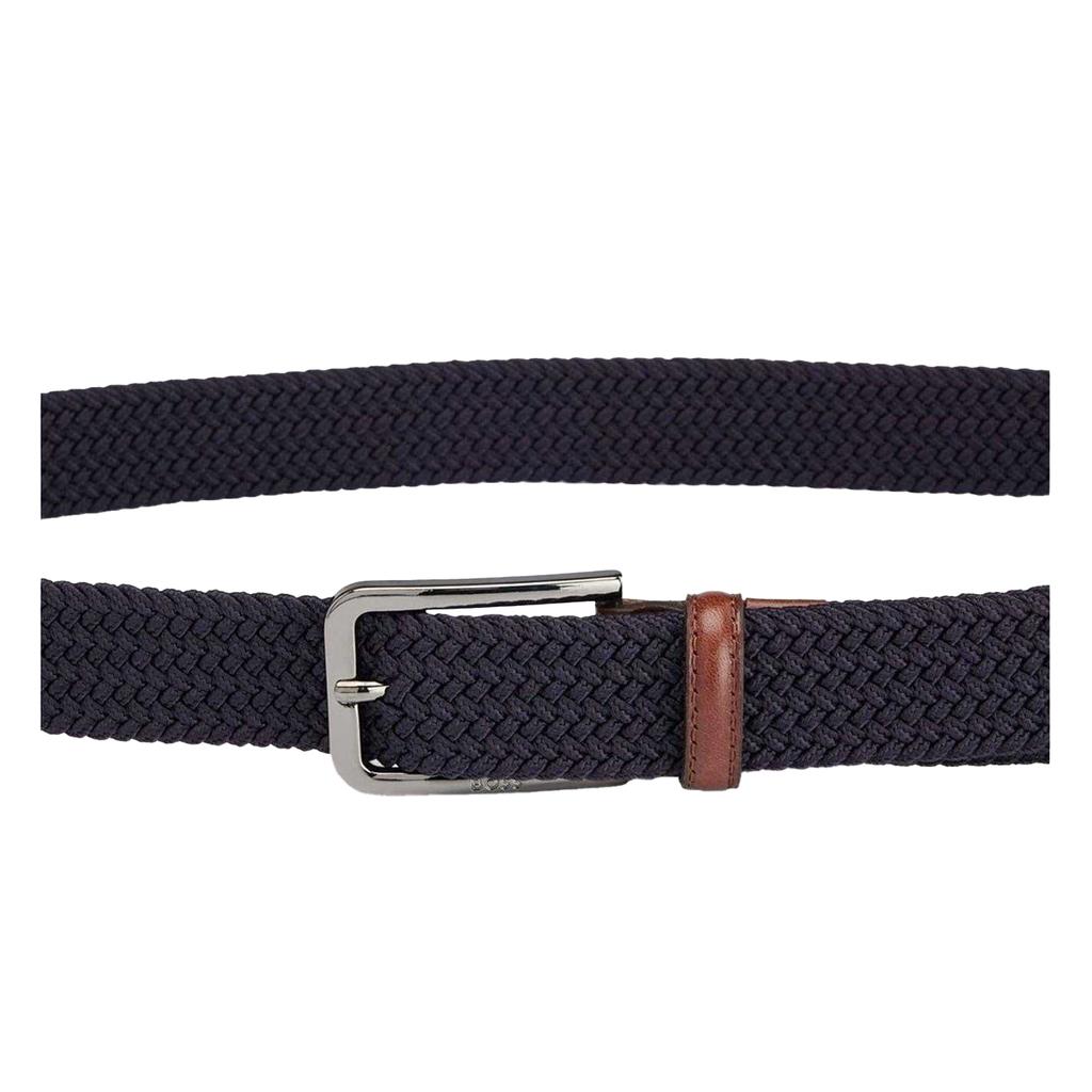 BOSS Mens Clorio Woven Leather Belt