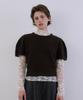 WITHOUT SUMMER Puff Raccoon Half Knit_Brown