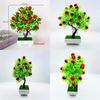 Plastics Cherries Simulate Artificial Potted Plants With Pot For Decoration Home