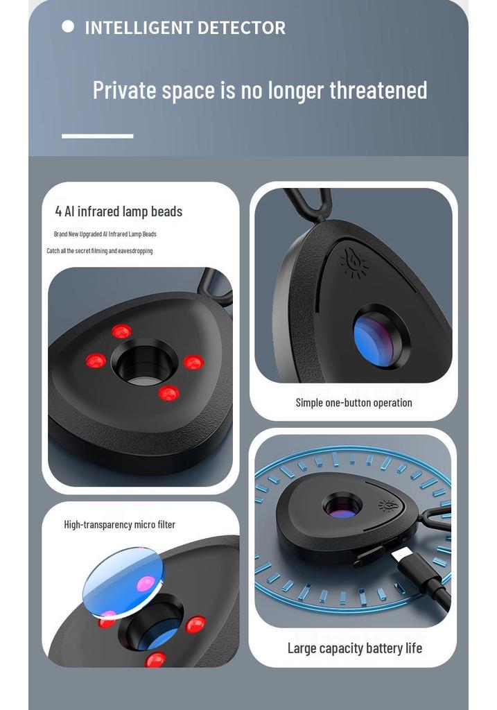 Infrared Anti-Peeping Smart Camera Detector for Surveillance-Free Hotels
