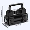 Car Tire Pump with Digital Pressure Gauge Heavy Duty Air Compressor High Precision Auto Inflatable Pump LED Emergency Flashlight