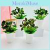 Artificial Green Plant Potted Decor For Hotel Or Market Display With Silk Fabric And Plastic Material