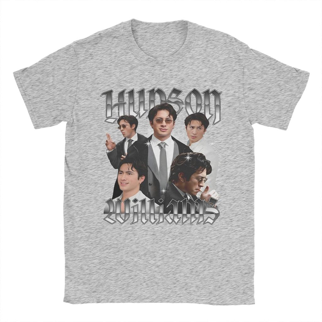 2026 Women Unisex Hudson Williams TShirts for Unisex Novelty Tee Shirt Round Collar Short Sleeve T Shirts Classic Clothing