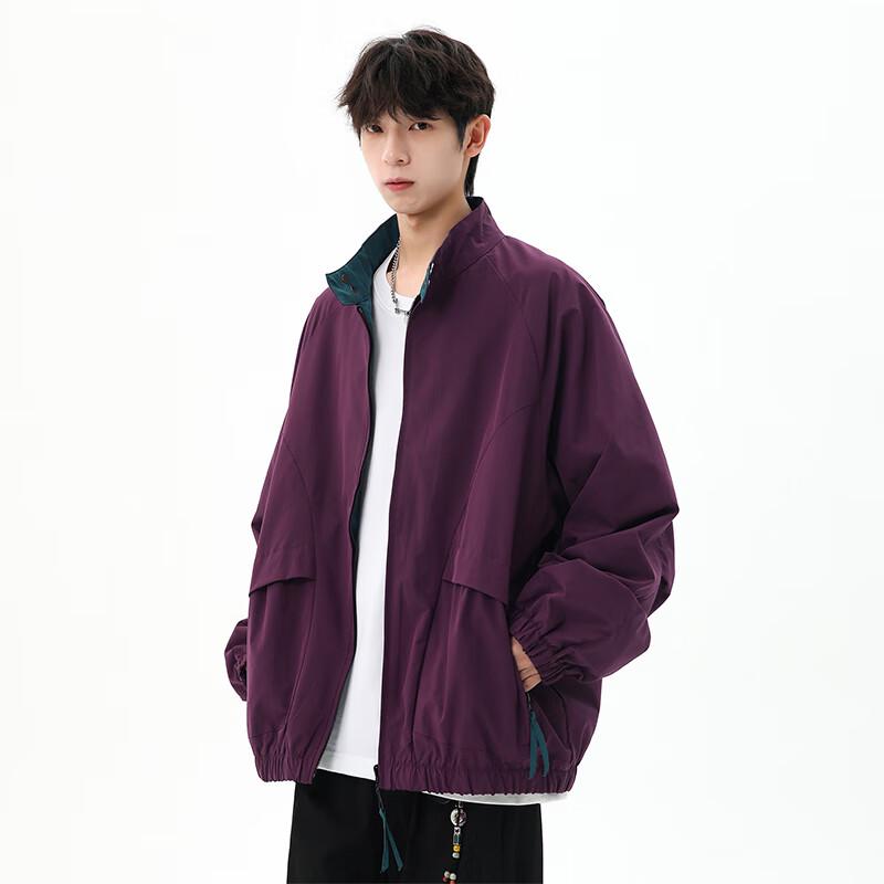 

VUUG Men s Japanese Style Casual Stand Collar Jacket XL