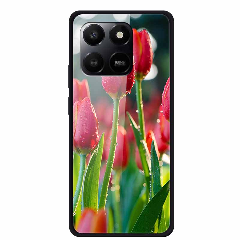 Glass Case For Honor X7d Play 10T 5G Case Soft Bumper Hard Tempered Glass Back Cover For Honor 400 Smart 2025 Phone Cases Fundas