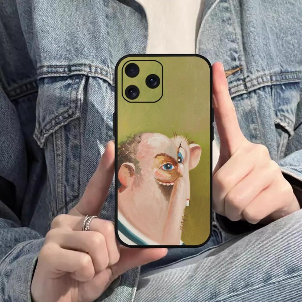 George Condo Art Phone Case For Samsung S20 S21 S22 S23 S24 Note 20 4G 5G Plus Ultra Black Soft Shell