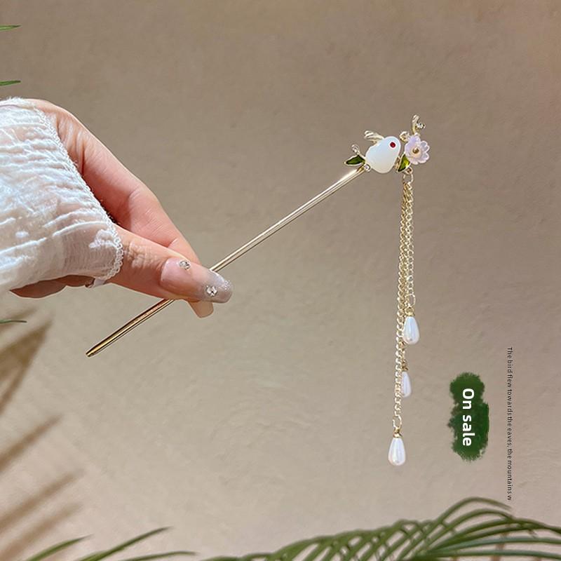 

Solid Metal Wedding Hairpin Goddess Every Hot Selling High-grade Temperament Hairpin Qipao Hanfu Horse Face Dress Woman One Size