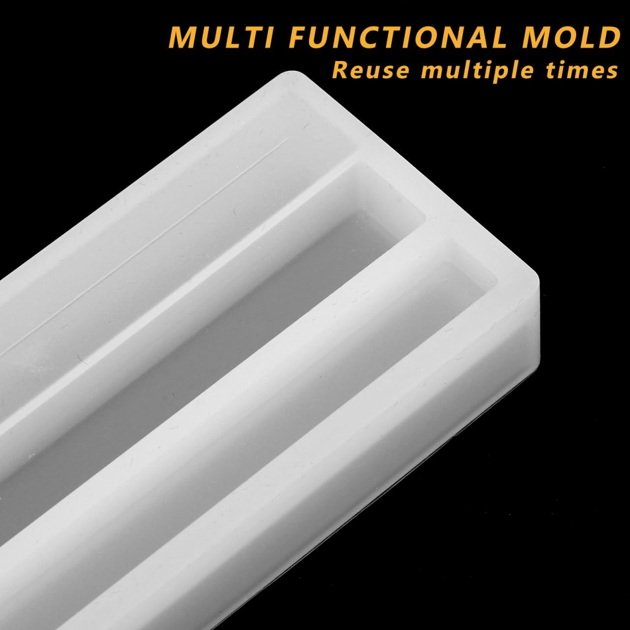 Cabilock Domino Molds 3pcs Domino Rack Resin Casting Molds Silicone Domino Holder Mold 3 Tile Rack Mold Domino Tray Holder Epoxy Resin Casting Mold