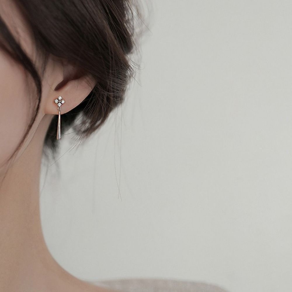 

Изысканные модные квадратные серьги со стразами Серьги-капли воды Серьги в корейском стиле Женские украшения