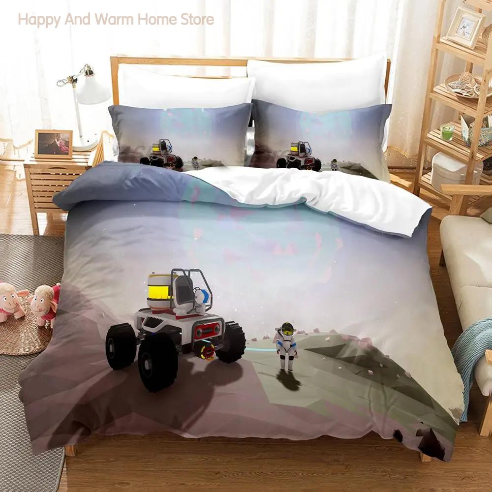 Astroneer Bedding Set Single Twin Full Queen King Size Bed Set Aldult Boys Bedroom Duvetcover Sets 3D Print Game Bed Sheet Set