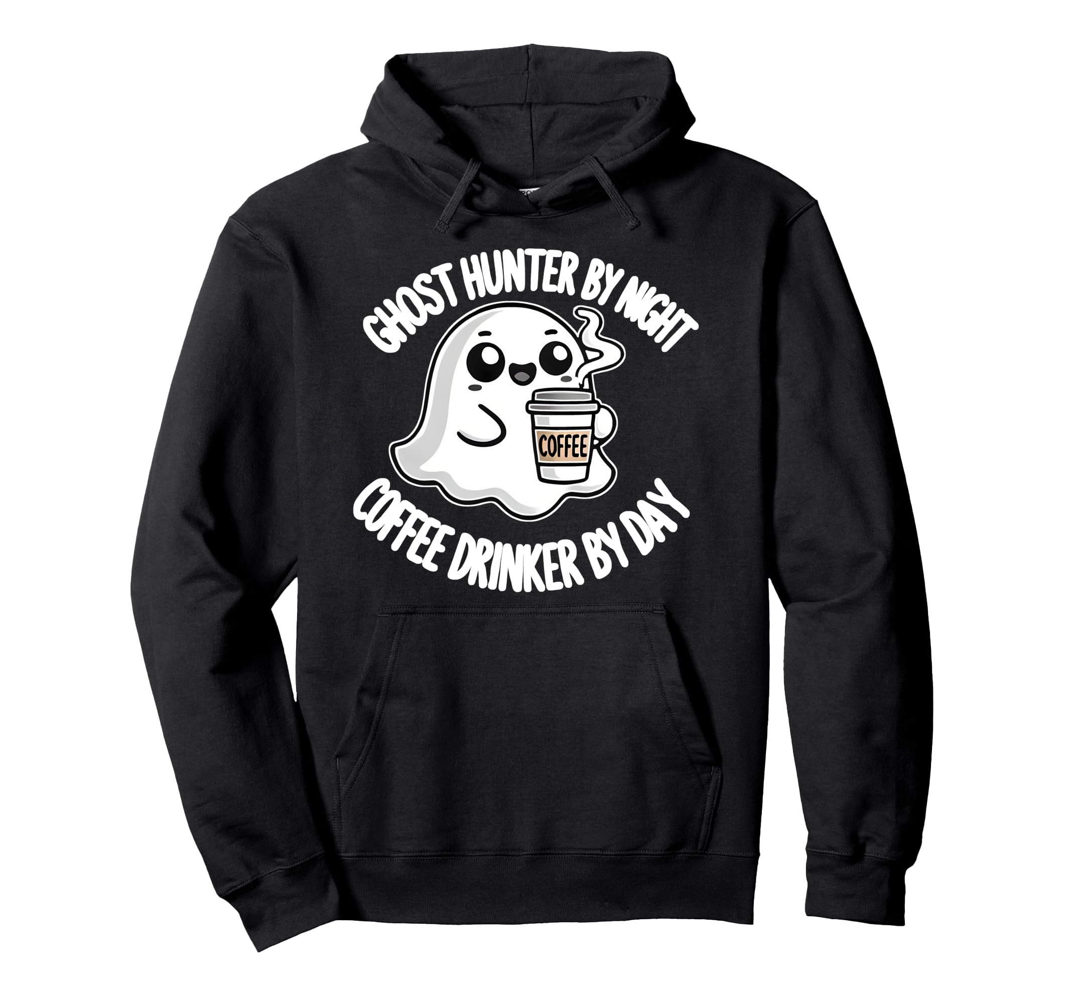 Ghost Hunter Night Coffee Drink Day Ghost Hunting Parka