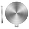 Induction Cooker Heat Distributor Stainless Steel Adapter Plate with Handle Efficient Heat Conductor for Cookware