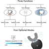 Electric Toothbrush,automatic Toothbrush,u-shape Sonic Toothbrush Teeth Whitening Kit With Replacement Brush Head