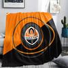 Shakhtar Donetsk FC Printed Flannel Blanket, soft throw for bedroom sofa, washable,soccer fan merchandise, great gift.