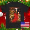 Merry Christmas Cher Singer Santa Hat T Shirt Full Size S-5XL