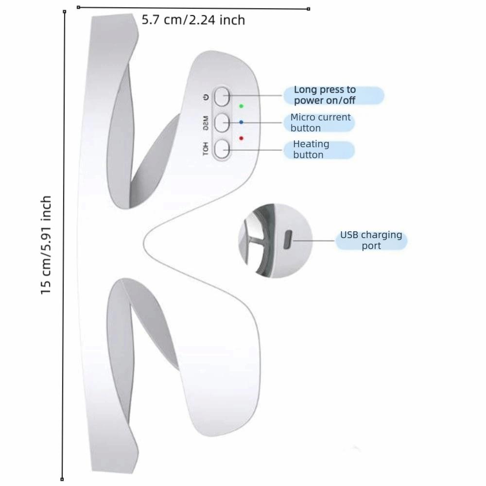 3D Surrounding Eye Massager Microcurrent Glasses Massage Beauty Machine  Eye Puffiness