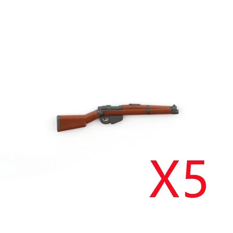 5 CM WWII Military Building Blocks American German Soviet Soldier Figures Weapons Accessories Guns Pistol Sniper Belt Mini Bricks MOC