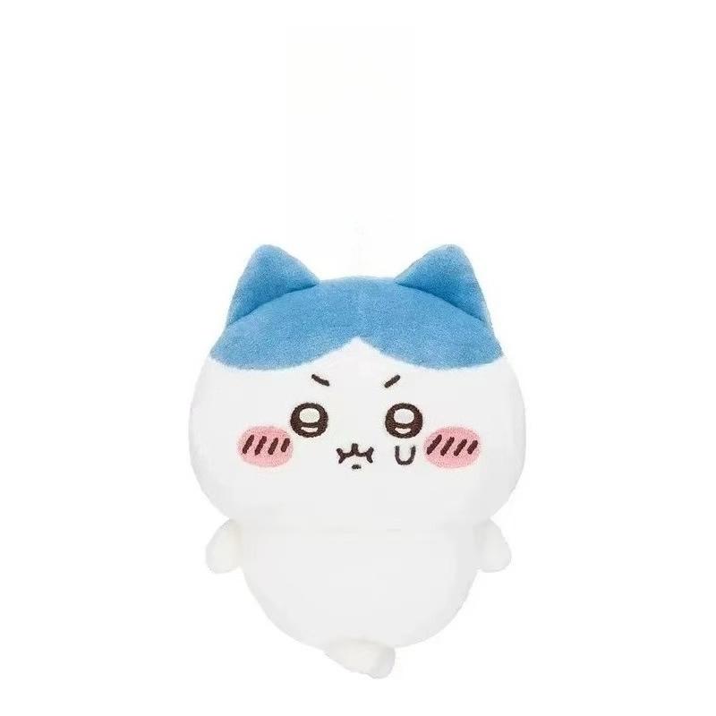 @@10Cm Kawaii Chikawas Hachiware Usagi Angry Pun Series Plush Keychain Pendant Soft Stuffed Cartoon Plush Doll Toy Bag Pendant
