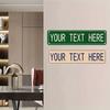 Custom 4x16 Inch Aluminum Metal Street Sign Personalized Name Text Wall Art Home Decor Indoor Outdoor