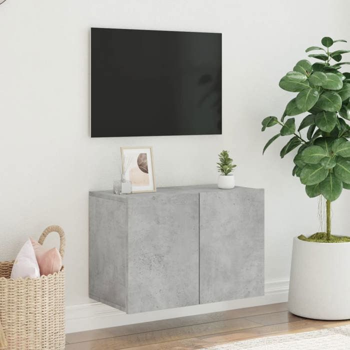 VidaXL Wall-Mounted TV Cabinet Concrete Grey 60x30x41 Cm 836944
