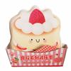 PU Cover Paper Memo Pad Cartoon Toast Squishy Notebook Mini Squeeze Diary  Stationery Use