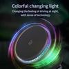 RGB Magnetic Car Wireless Charger For iPhone 12 13 14 15 Pro Max Mini Macsafe Car Phone Holder Stand Mount Fast Charging Station