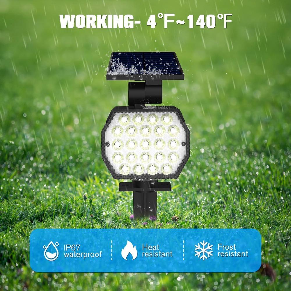 Lampă solară peisaj în aer liber pentru gazon Lampă de podea de grădină cu LED, impermeabilă, de uz casnic, de vilă, de grădină, priză Cablaj gratuit