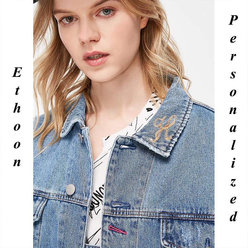 1PC Rhinestones Clothing Accessories Shirts Badge Gifts Lapel Pin Party Women's Brooches Dinner Letter Brooch Dress European A-Z