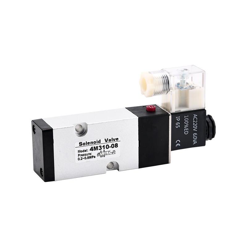 XinGuan 2-Position 5-Way Panel Mount Solenoid Valve