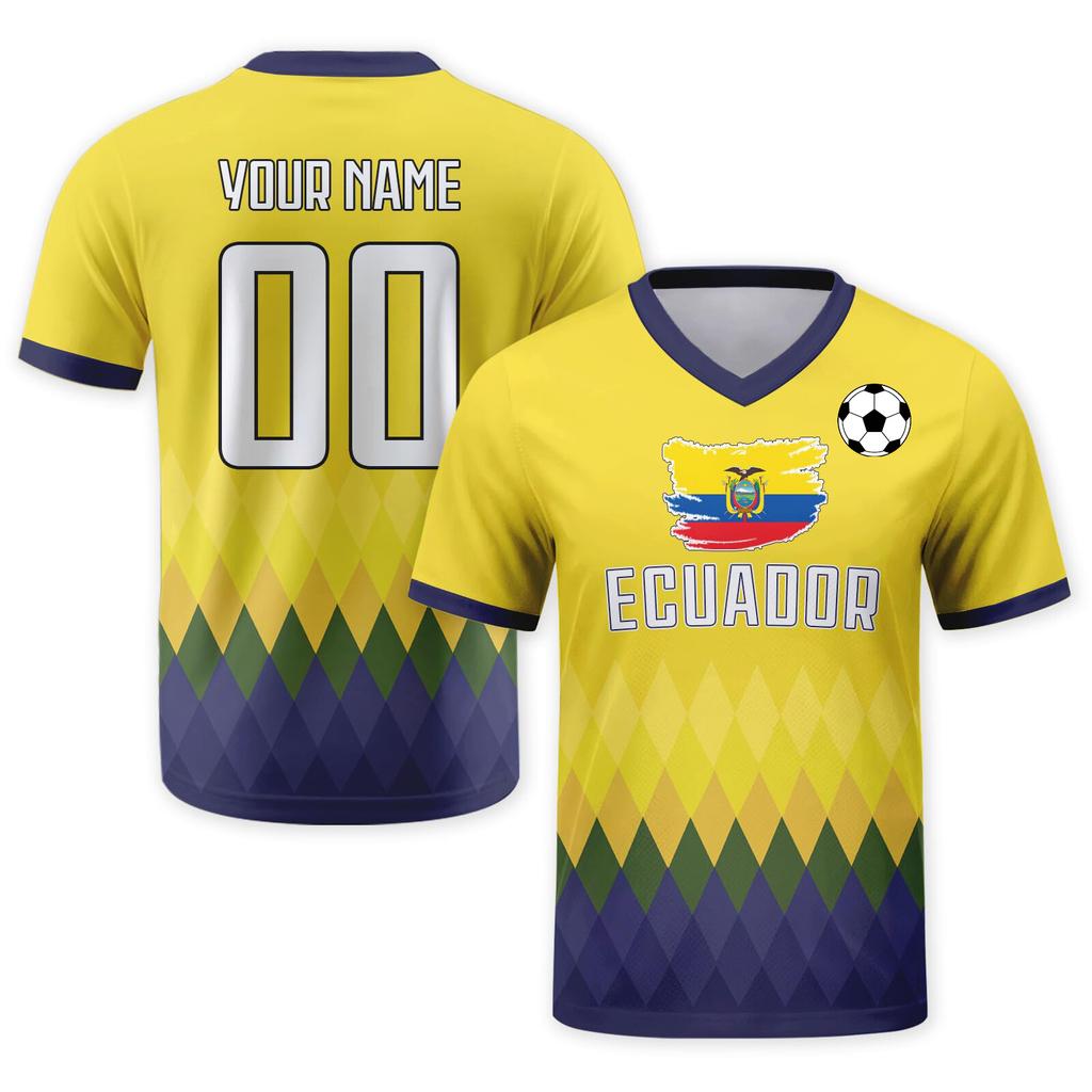 Customizable DIY Soccer Jersey Shirt with V Neck Short Sleeves Breathable Material Czech Print for Sports Teams