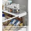 Yamazaki Tower Extendable Kitchen Drawer Rack, Medium, Wide, White, W60-108 X D15 X H3cm, Increased Storage Capacity, Deep Drawers, Two-Tier Storage,