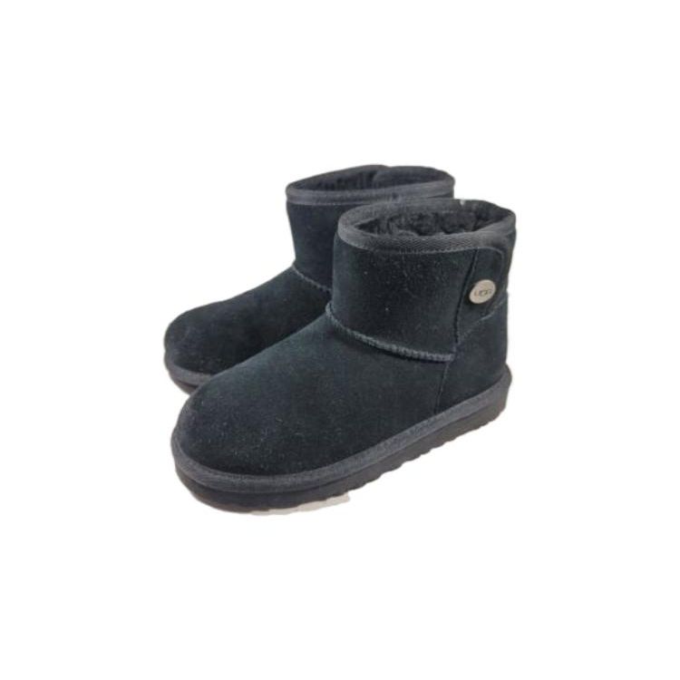 UGG Kids Classic Mini Platform Black Boots 1118890K-BLK