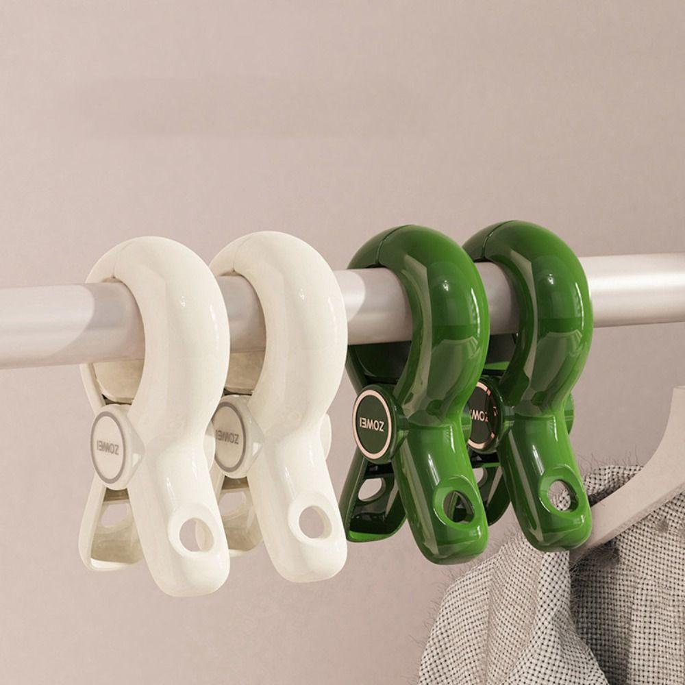 

4pcs/bag Reusable Quilt Drying Clips Heavy-Duty Beach Towel Clips Keep Clothes Dry