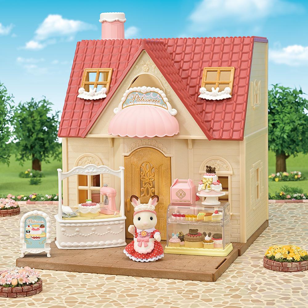 

[toytron] Red Roof Two-Story Cake Shop Set