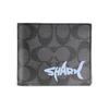 [Customized Bag] 3 IN 1 Wallet MAY All the Way Gothic Oracle Leather Wallet Men's Black Blue Shark
