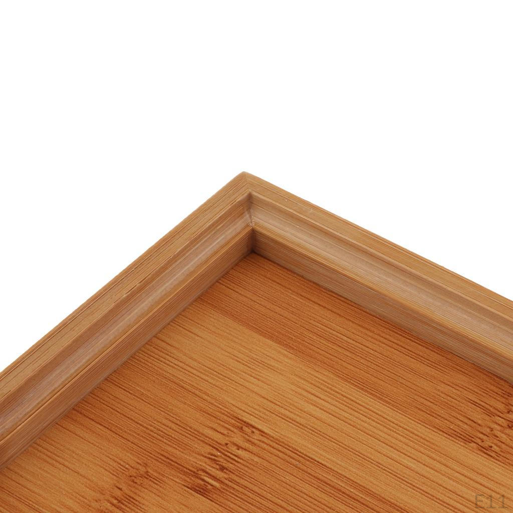 Large Wooden Serving Tray, Various Types Of Dishes