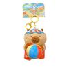 Kawaii Cartoon Plush Capybara Keychain Island Style Cute Doll Pendant Bag Hanging Ornaments Car Keyring